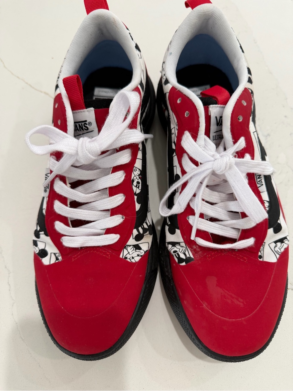 Vans Custom Ultra Range Disney Movkey Mouse  Red & Black Skate Shoes